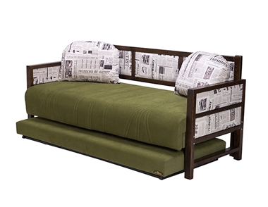 מיטות: ספת נוער + מיטה נגררת על קל דגם אייבאד